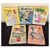 Five Vintage L.Frank Baum Oz Books