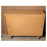 Blonde Mid Century Wood Cabinet