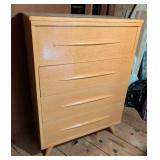 Mid Century Blonde Wood Dresser