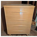 Mid Century Blonde Wood Dresser