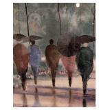 Large Framed Walk in the Park Print by Russ Erickson