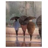 Large Framed Walk in the Park Print by Russ Erickson