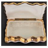 Italian Painted Porcelain Figurine and Dresser Box