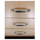 Pair of Small Blonde Wood Storage Drawers