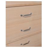 Pair of Stacked Blonde Wood Storage Drawers