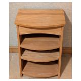 Vintage Blonde Wood Nightstand