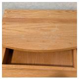 Vintage Blonde Wood Nightstand