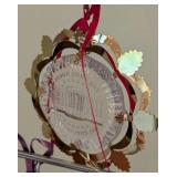 Two Trees Filled with White House Christmas Ornaments