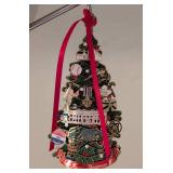 Two Trees Filled with White House Christmas Ornaments