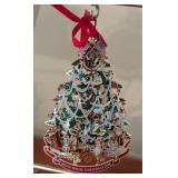 Two Trees Filled with White House Christmas Ornaments