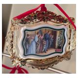 Two Trees Filled with White House Christmas Ornaments