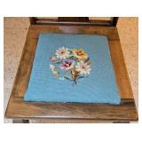 Mahogany Needlepoint Side Chair