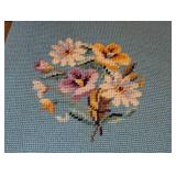 Mahogany Needlepoint Side Chair