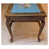 Mahogany Needlepoint Side Chair