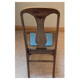 Mahogany Needlepoint Side Chair