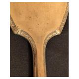 Monogrammed Sterling Silver Hand Mirror and Brush