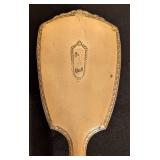 Monogrammed Sterling Silver Hand Mirror and Brush