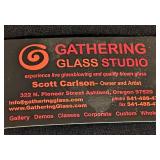 Small Gathering Glass Studio Blown Glass Vase