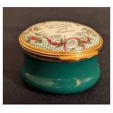 Halcyon Days Enamel Kapa Delta Sorority Trinket Box