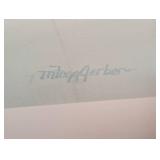 Large Framed Seaside Watercolor Painting