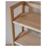 Crate and Barrel Folding Wood Bookshelf