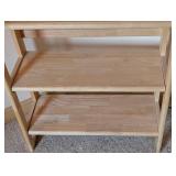 Crate and Barrel Folding Wood Bookshelf