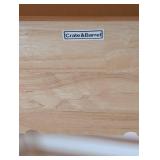 Crate and Barrel Folding Wood Bookshelf