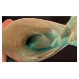 Pretty Pair of Art Glass Birds