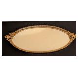Vintage Mirrored Vanity Tray and Jewelry Casket