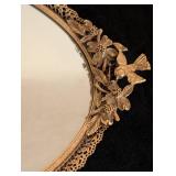 Vintage Mirrored Vanity Tray and Jewelry Casket