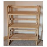 Crate and Barrel Folding Wood Bookshelf