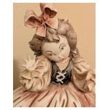 Tiziano Galli Porcelain Girl with Lizard Figurine