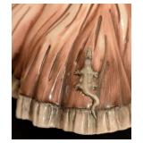 Tiziano Galli Porcelain Girl with Lizard Figurine