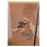 Three Panel Mixed Media Painting by Kay Sullivan