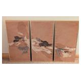 Three Panel Mixed Media Painting by Kay Sullivan