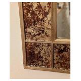 Vintage Gold and Burgundy Wall Mirror