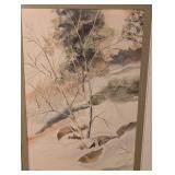 Scenic Forest Watercolor Painting by N. Toensing