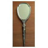 Vintage Monogrammed Sterling Silver Hand Mirror