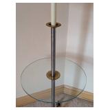 Vintage Floor Lamp with Glass Table