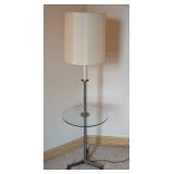 Vintage Floor Lamp with Glass Table