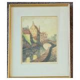 Signed, Framed & Matted Watercolor