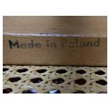 Vintage Cane Cantilever Side Chair w Chrome Frame