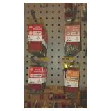 Lock Washers, Hex Nuts, sheet metal screws.