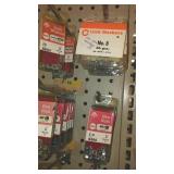 Lock Washers, Hex Nuts, sheet metal screws.