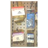Lock Washers, Hex Nuts, sheet metal screws.