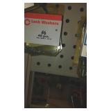 Lock Washers, Hex Nuts, sheet metal screws.