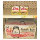 Ball Reg. 1 qt. Mason Jars and Seals.