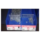 6 Compartment Hardware Organizer with contents.