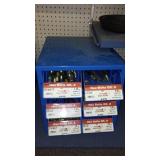 6 Compartment Hardware Organizer with contents.