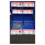 6 Compartment Hardware Organizer with contents.